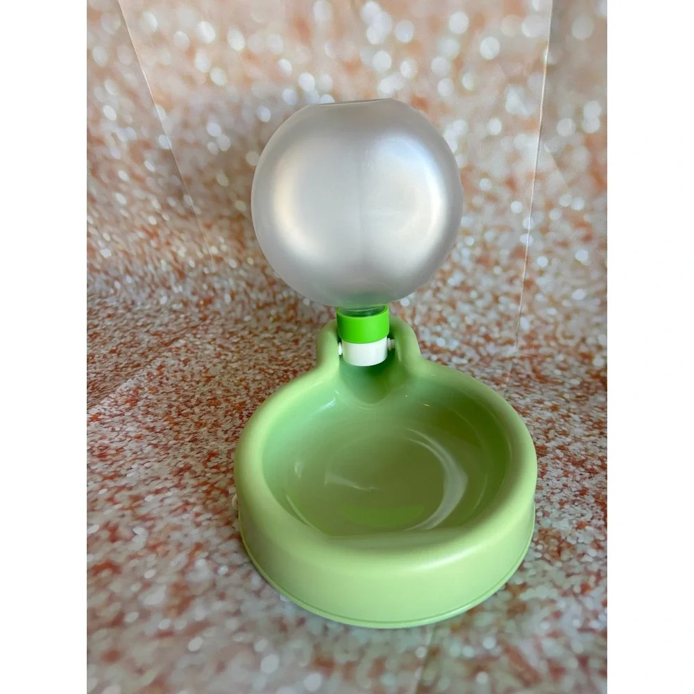Portable Pet Water Bottle‎ Dispenser Travel Dog Cat Feeder Green